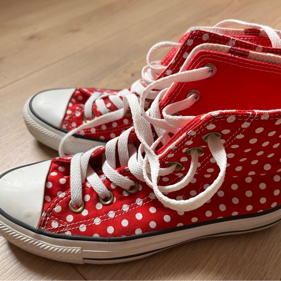 Converse Chuck Taylor Double-Tongue Polka Dot Hi-top Sneakers (Size 6) - Picture 16 of 16